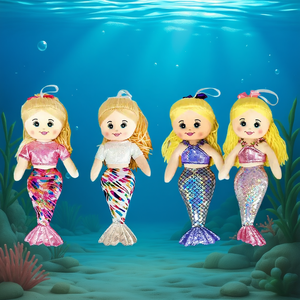 Ma poupée sirène en peluche de 55 cm pour enfants - Product Image 3