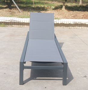 Chaise longue <span class=keywords><strong>de</strong></span> plage à cadre en aluminium <span class=keywords><strong>de</strong></span> style moderne Chaise longue en tissu maillé pour terrasse extérieure bronzer dans les hôtels, parcs et villas - Product Image 4