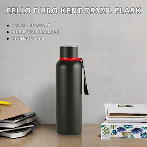 Bouteille d'eau portable en acier inoxydable, thermos isotherme avec cordon, logo personnalisé, gourde de voyage pour sports de plein air - Product Image 6