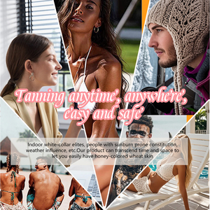 La mejor loción autobronceadora facial + corporal, puede mantener 7 días de loción de bronceado corporal, compatible con la loción de bronceado de marca personalizada - Product Image 6