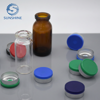 Capuchon en aluminium personnalisé pour flacon d'infusion, flacons en verre stériles de qualité pharmaceutique pour injection, avec opercule scellé