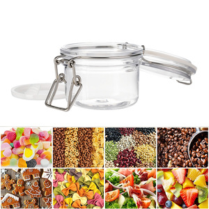 Pot en plastique à large ouverture de 120 ml (4 oz) étanche, bidon en PET étanche avec couvercles à charnière pour le stockage hermétique du café, du thé et des épices - Product Image 6