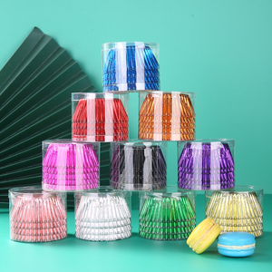 Rose Gold Foil Cupcake Liners Trắng Đen Bạc Kim Loại Cupcake Trường Hợp Baking Cup Thực Phẩm Cấp Giấy <span class=keywords><strong>Muffin</strong></span> Trường Hợp Khay Chủ - Product Image 3