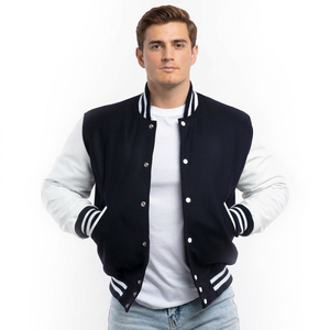 Blousons universitaires d'hiver personnalisés pour hommes grandes tailles – Tissu toile durable, motif logo décoratif, style professionnel et compétitif - Product Image 1