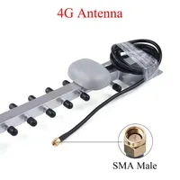 Antenne WiFi extérieure 25dBi 4G/2.4G sans fil Yagi RP-/mâle amplificateur de polarisation verticale 4G/2.4G antenne WiFi
