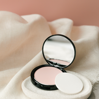 Kotak Bedak Kosmetik Kosong Portabel Plastik Daur Ulang Unik dengan Laminasi Matt & Pencetakan Varnish