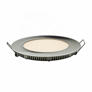 Nhà Máy Giá Satin Nickel Slim Vòng Vuông 6 Wát <span class=keywords><strong>Led</strong></span> Bảng Điều Chỉnh Ánh Sáng Đèn Trần Cho Chiếu Sáng Trong Nhà - Product Image 1