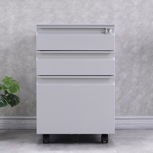 قاعدة معدنية متنقلة للتخزين المكتبي قاعدة عجلات عالمية من الفولاذ 3 بتصميم - Product Image 3