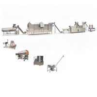 Ligne de production de nourriture pour bébés à base de maïs et de soja avec extrudeuse à double vis, en acier inoxydable, automatique et nutritionnelle