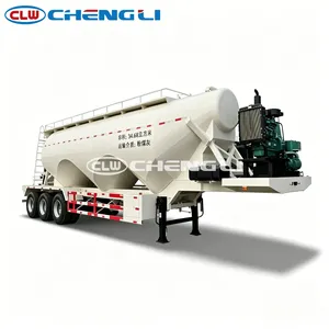 Semirremolque Neumático de 3 Ejes para Cemento a Granel, Remolque Cisterna para Polvo a Granel, Capacidad de 39-46T para Transporte en Carreteras Difíciles - Product Image 1