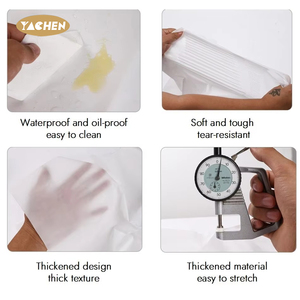 याचेन थोक वाटरप्रूफ आयताकार पीवा टेबलओवर पार्टी सजावट 54*72/54*108 इंच डिस्पोजेबल प्लास्टिक टेबलटॉप - Product Image 3