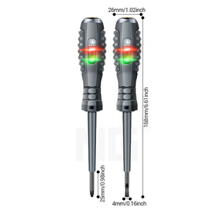 Professional Magnetic Flat-head Screwdriver <b>Bit</b> Dual-Purpose Measuring Digital Display Color Light Testing Pen D25004A- - Product Image 4