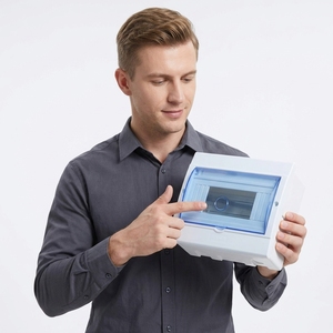 Boîtier de disjoncteur <span class=keywords><strong>électrique</strong></span> <span class=keywords><strong>en</strong></span> plastique 6-8 voies, boîte de distribution <span class=keywords><strong>électrique</strong></span> domestique universelle <span class=keywords><strong>pour</strong></span> montage <span class=keywords><strong>en</strong></span> <span class=keywords><strong>saillie</strong></span> et encastré - Product Image 5
