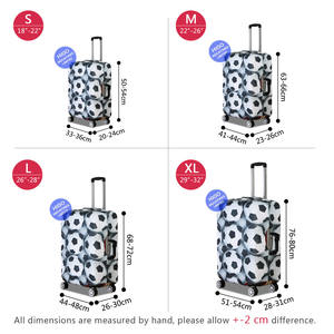 团队旅行配件可拉伸行李箱覆盖足球 - Product Image 3