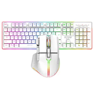 PCTENK XD50R high end Mechanical Gaming keyboard and mouse LED wired gaming keyboard mouse combos keyboard and mouse set