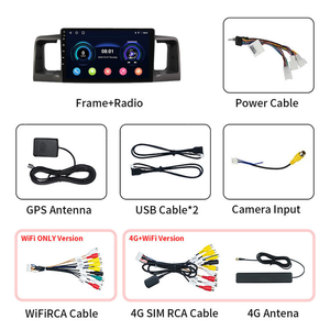 เครื่องเล่นวิทยุสเตอริโอติดรถยนต์ระบบแอนดรอยด์มัลติมีเดียเครื่องเล่นวิทยุสเตอริโอสำหรับรถยนต์ BYD F3 Toyota Corolla EX <span class=keywords><strong>E120</strong></span> <span class=keywords><strong>altis</strong></span> 2005 ~ 2013 - Product Image 2