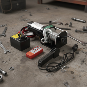 กว้านไฟฟ้า 12V 24V สำหรับรถออฟโรด กว้านไฟฟ้าสำหรับกู้ภัยรถยนต์ รถบรรทุก รถ SUV - Product Image 2