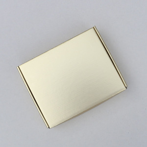 رخيص فاخر رائع ذهبي وفضي من الورق المقوى المموج صندوق تعبئة شحن قابل للطي صندوق إرسال طائرات - Product Image 3