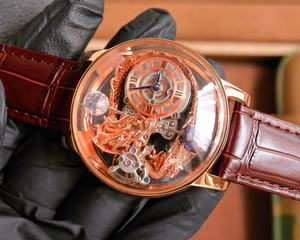 Montres pour hommes de haute qualité, vente chaude, design de créateur, mécaniques, tourbillon, haut de gamme, bracelet marron - Product Image 4