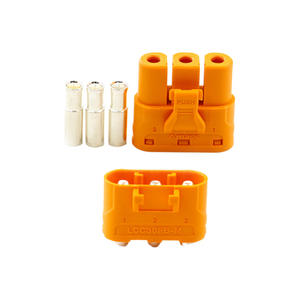 Amass LCC30PB-M Locking <b>3</b>-<b>Pin</b> <b>Connector</b>, 35A Silver-Plated Copper Vertical PCB Mount Plug for High-Performance UAVs - Product Image 5