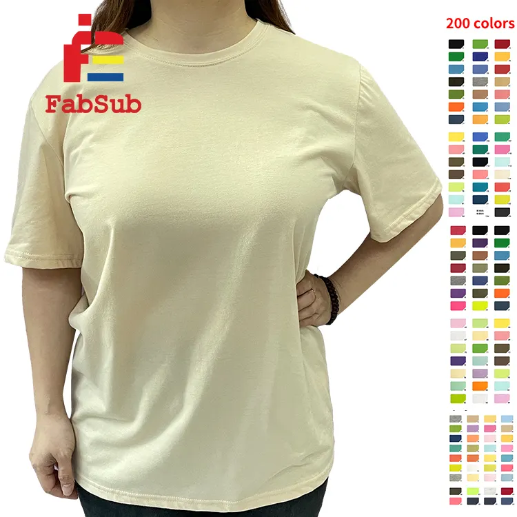 OEM ODM निर्माण स्क्रीन प्रिंट टी शर्ट कस्टम यूनिसेक्स पुरुष डिजिटल प्रिंट टी शर्ट यूनिसेक्स प्रिंटिंग के लिए सादा टी शर्ट