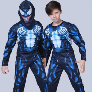Costume Spider-Man, combinaison fantaisie pour adultes et enfants, costume de cosplay d'Halloween, rouge et <span class=keywords><strong>noir</strong></span>, spandex 3D, vêtements de cosplay - Product Image 2