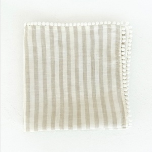 Lace Trim Cotton <b>Linen</b> <b>Cloth</b> Napkin for Hotel Pure <b>Linen</b> Placemat for Hotel Organic Embroidered <b>Linen</b> Cotton Wedding Napkins - Product Image 2