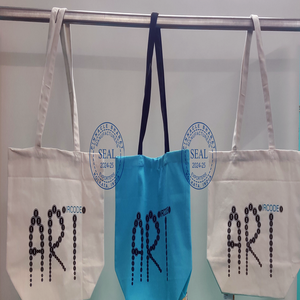 Sac fourre-tout réutilisable écologique en toile de coton avec logo imprimé personnalisé pliable motif de dessin animé Shopping cadeau en gros - Product Image 1