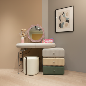 Table de toilette moderne personnalisable à 3 tiroirs pour chambre à coucher, achat en gros direct usine - Product Image 5