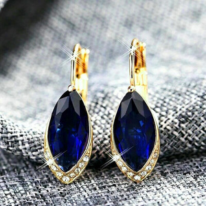 Eleganti Orecchini a Clip a Forma di Marquise per Donne, Orecchini Chic alla Moda per Uso Quotidiano - Product Image 1