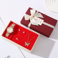 Coffret Cadeau Montre Papillon de Luxe Faite à la Main en Acier Inoxydable pour Femme Wisteria – Personnalisable pour Entreprise, Affaires, Usage Personnel ou Fêtes