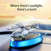Désodorisant de voiture de luxe au design moderne, désodorisant solaire en forme d'hélicoptère, parfum pour voiture à évaporation naturelle