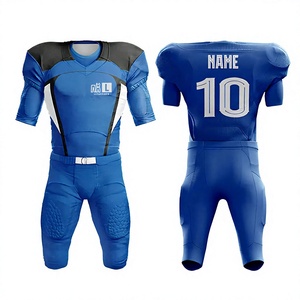 Uniforme de Fútbol Americano de Diseño Único, Venta al Por Mayor a Precio Económico, 100% Poliéster, Secado Rápido, Transpirable y que Absorbe la Humedad - Product Image 1