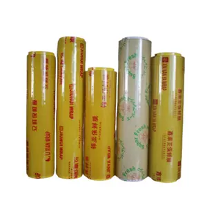 PVC Cling Food Wrap Film Making Machine Filme adere 45 Cm Food Wrapping PVC Stretch Cling Film Food Grade