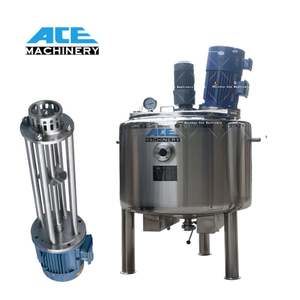 Tanque Mezclador de Acero Inoxidable de 100L, 200L, 500L para Crema Cosmética, Champú, Jabón Líquido y Resina, con Agitador, Función de Calentamiento y Molienda - Product Image 4