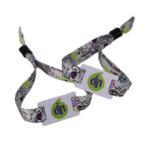 RFID NFC pulsera tejida <span class=keywords><strong>MF</strong></span> 1K <span class=keywords><strong>S50</strong></span> Chip 13,56 MHz RFID pulsera de tela - Product Image 1