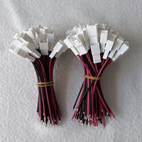 Kabel Harness Elektronik 2-Pin Merah & Hitam yang Dapat Disesuaikan, Perakitan Kabel Terminal Berlapis Timah untuk Baterai dan Catu Daya