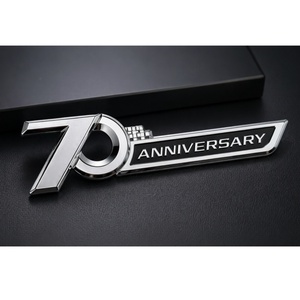Emblema Metálico 3D con Logotipo del 70 Aniversario, Adhesivo Decorativo para Auto, Accesorios para Land Cruiser Edición 70, Repuesto - Product Image 5