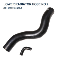 Tuyau inférieur de radiateur n°2 pour Toyota Land Cruiser 200 4.0 4.5D 4.7 5.7 Lexus LX570 LX450d Système de refroidissement 16572-51030