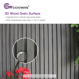 Hiện đại 3D gỗ sứ Panel Tường Ngoài trời-áp dụng ngoại thất WPC làm bằng gỗ vật liệu hiện đại nhân tạo Ốp - Product Image 2