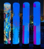 Publicité Lumières Stand Colonne Conception Personnalisée Led Tube Gonflable air Danseur Personnalisé Air Tube pour Publicité Équipement