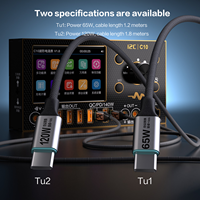 Cable USB2.0 C Universal Premium I2C, 20V 7A, Cable Tipo C de Carga Rápida PD120W, Transferencia de Datos, Aleación de Aluminio para Teléfono Móvil
