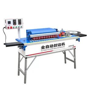 DW102 Automatic Edge Banding Machine Full Automatic Gluing and Trimming Straight and Curve Ends for Wood Industries New Used