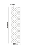 Grille acoustique contemporaine minimaliste en bois ajouré, motif losange, couleurs contrastées, 3D, écologique, pour salon et chambre