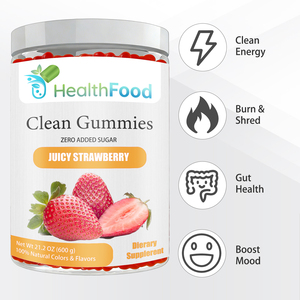 Gomitas Personalizadas con Sabor a Fresa, Limpias y Saludables, Aumentan la Energía, Incrementan los Antioxidantes, Favorecen la Pérdida de Peso, Suplemento para el Ejercicio - Product Image 3