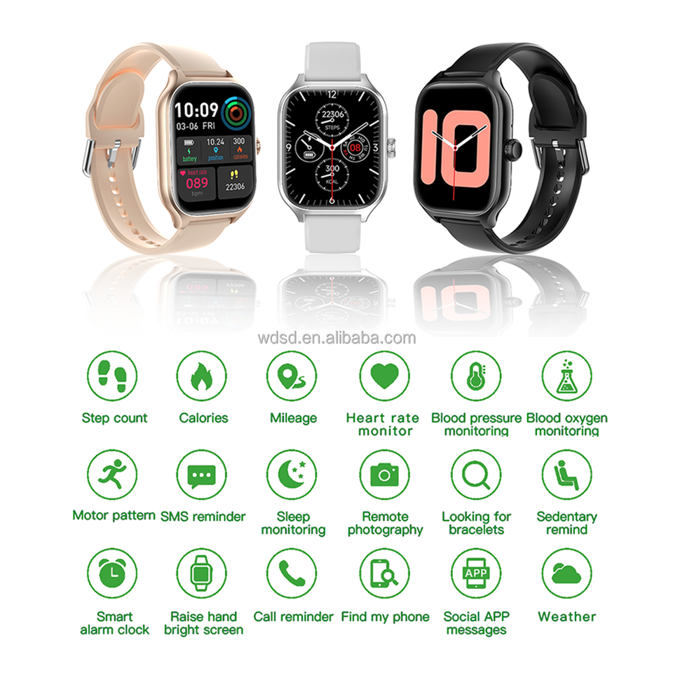 Double Strap Ultra Low Power Chip 210 MAH Battery Smart Watch