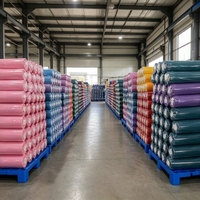 Tissu en microfibre 100 % polyester anti-boulochage, croisé 75D, doux, teint, largeur 63 pouces, pour taies d'oreiller, coussins et housses de couette