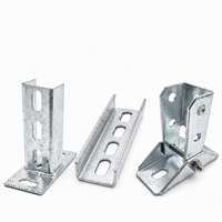 Support photovoltaïque solaire anti-sismique en acier galvanisé à chaud en forme de C/U, pour montage triangulaire en zinc-aluminium-magnésium