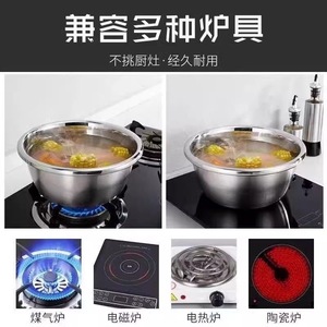 Stainless Steel Bowl 18-32Cm Deep Thickened Durable For Kitchen Cooking Salad Vegetable Washing - Product Image 4