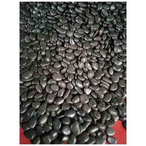 Cheap Natural Landscaping Stone Black River Rock Polished Pebbles Stone Polishing